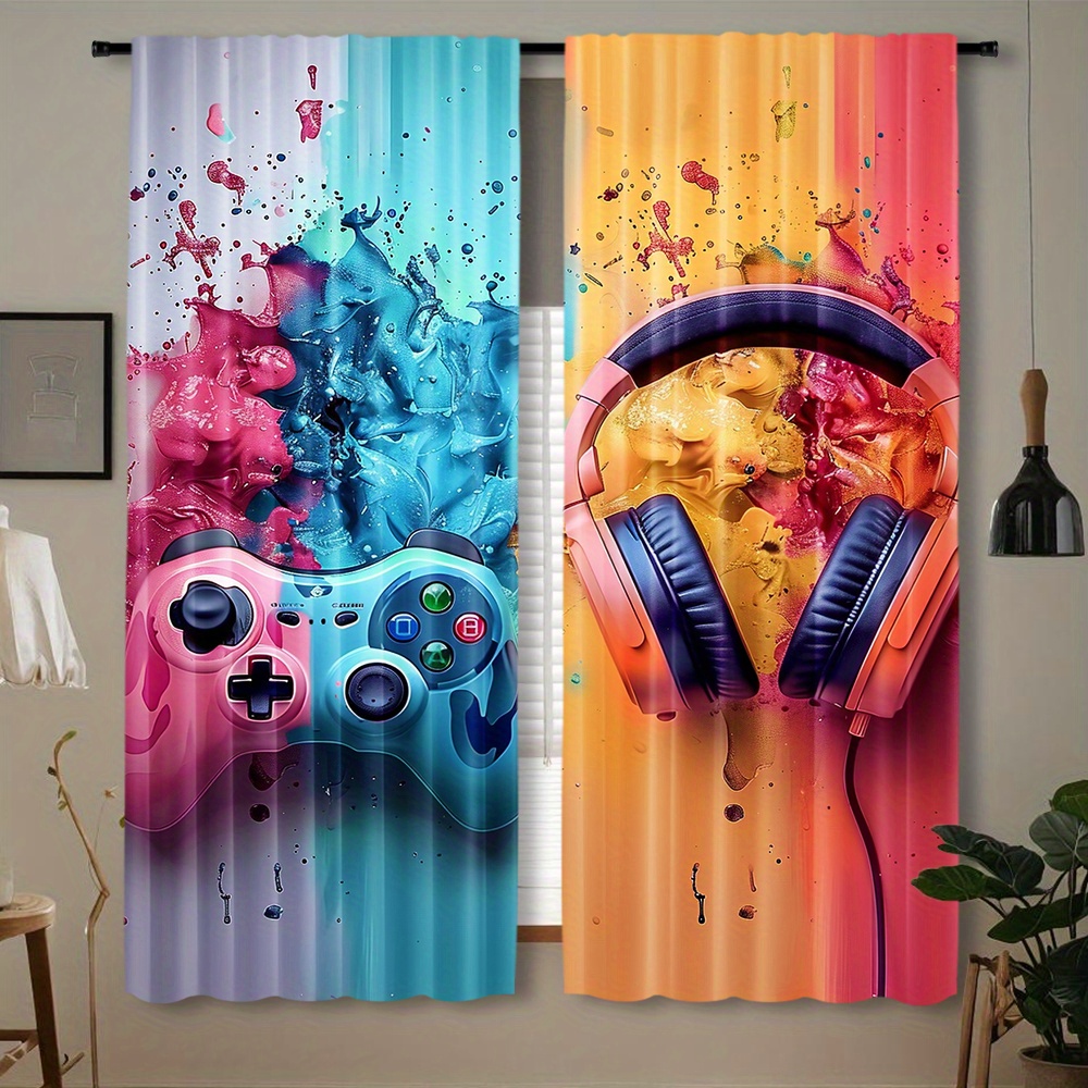 Esports Gaming Youtube - Cortinas para Controle de Jogos, Cortinas