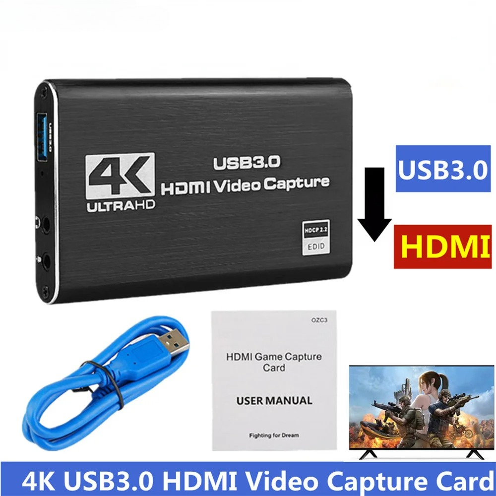 Capture Card 4K Hdmi - Placa de Captura de Vídeo 4K