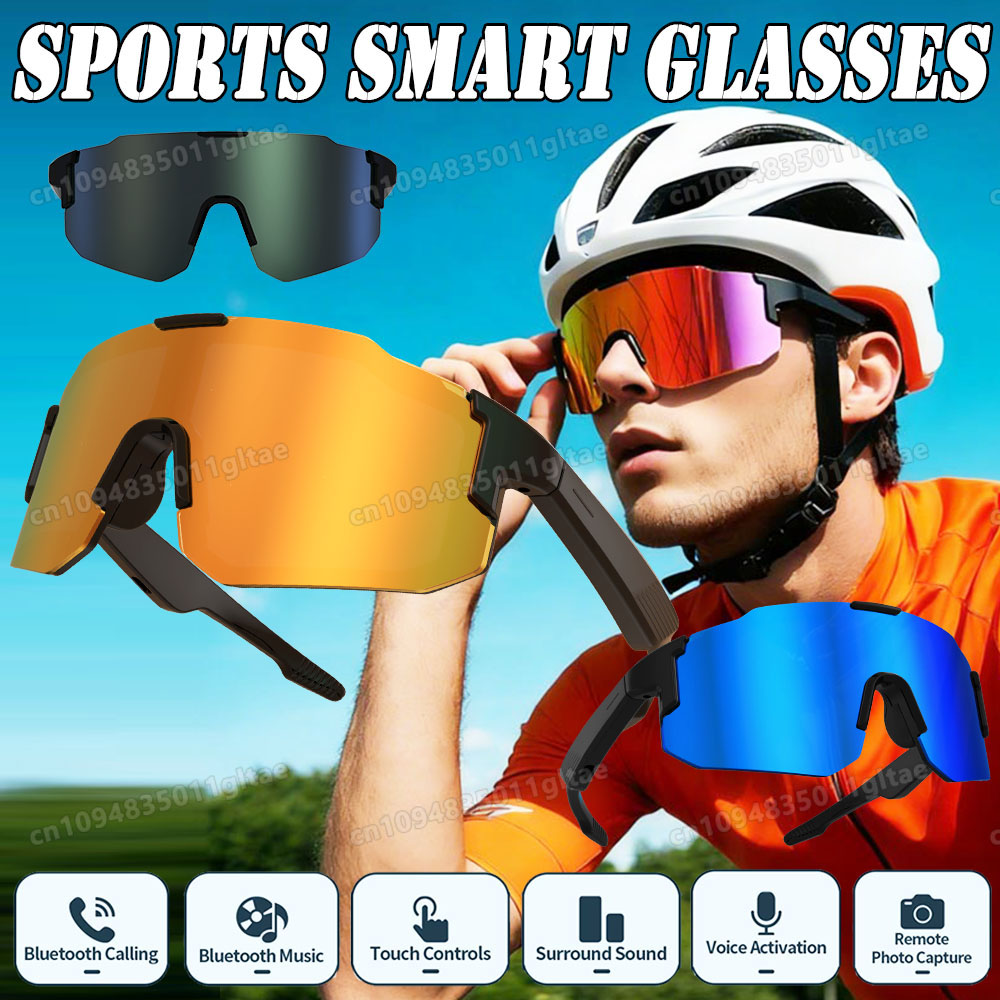 Gaming Glasses Blue - Óculos Inteligentes para Ciclismo com Câmera,