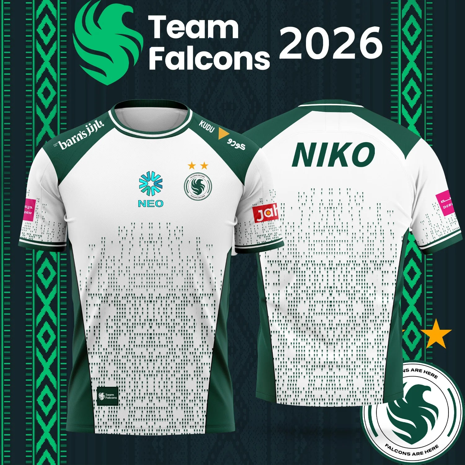 Esports Gaming Teams - Camisa de Esports NIKO Team Falcons