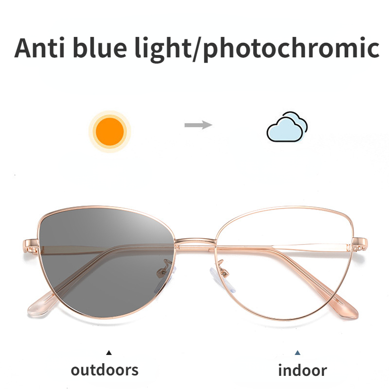 Gaming Glasses Blue - Óculos fotocromáticos olho de gato, armação