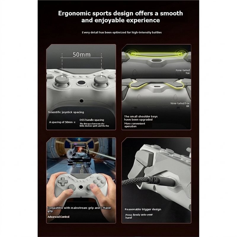 Controle de Jogos Leve com Fio - Esports Gaming Phone avaliação e preço