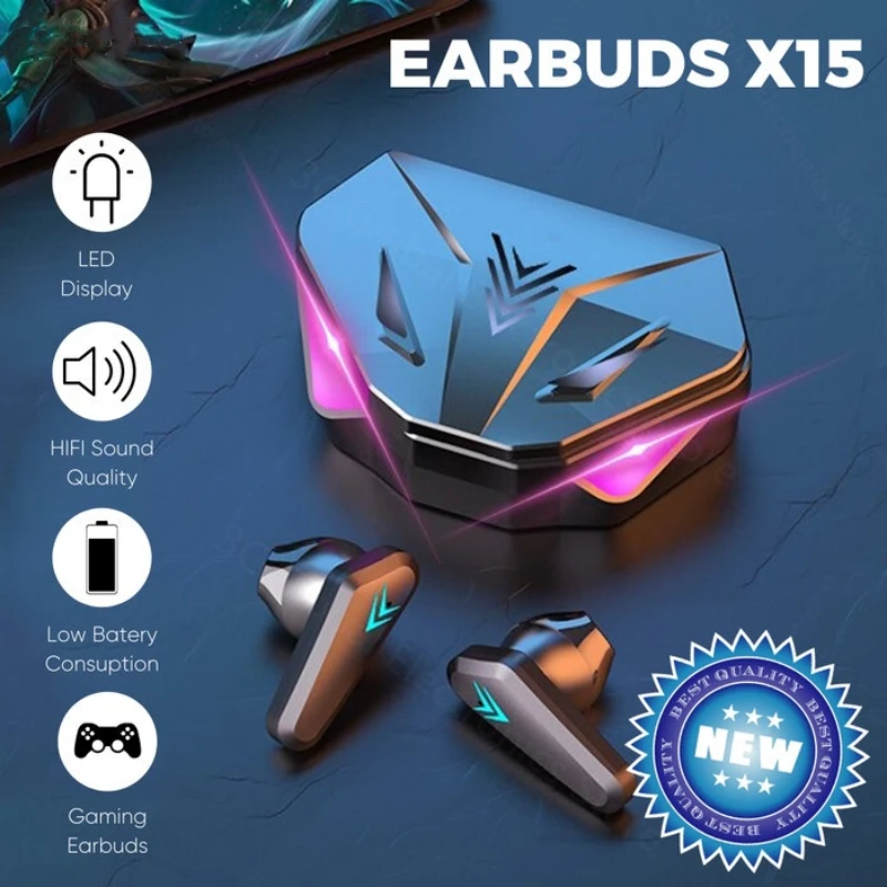 1PCS X15 TWS X15 Pro Fone de O - Esports Gaming Phone avaliação e preço