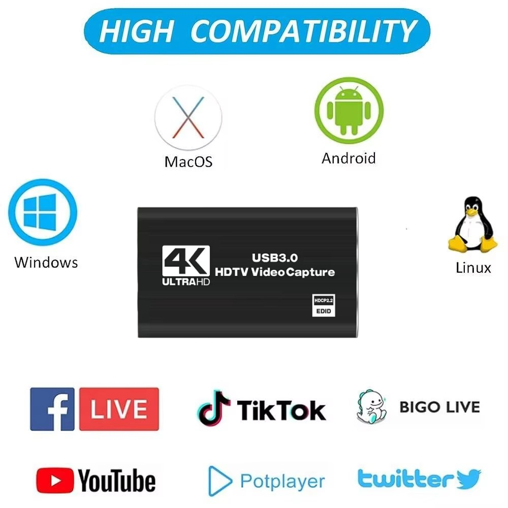 Placa de Captura de Vídeo Rore - Capture Card 4K Hdmi avaliação e preço