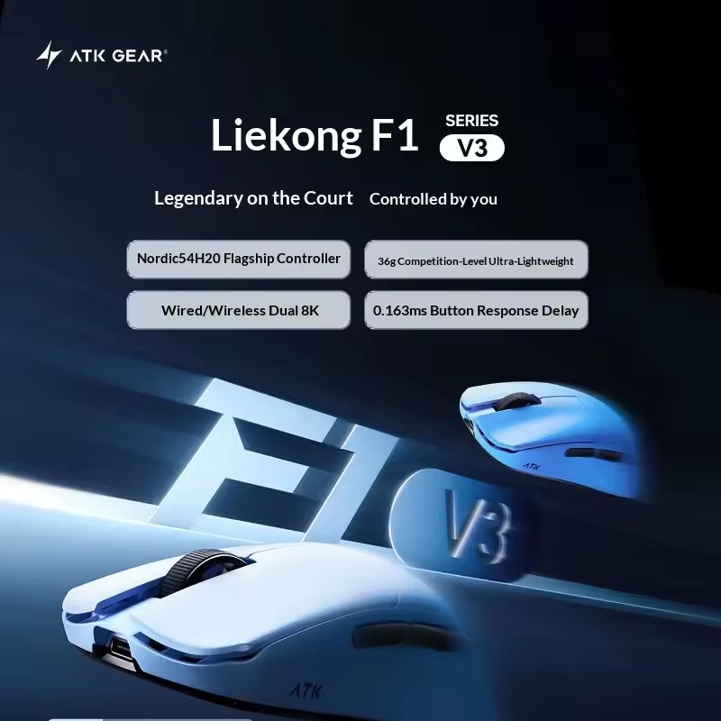Mouse Sem Fio Tri-Mode ATK F1  - Esports Pc Gaming avaliação e preço