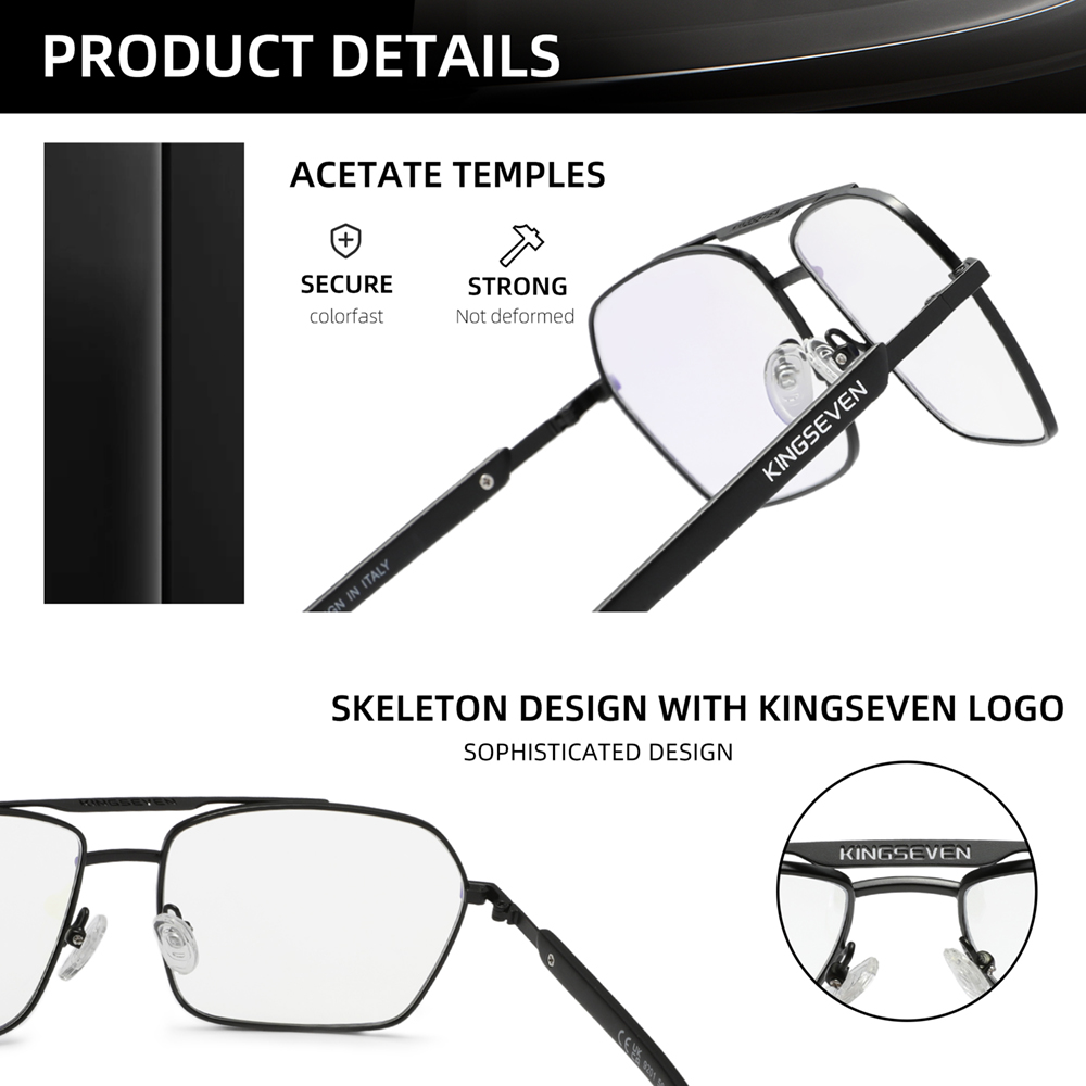 Kingseven retângulo anti-azul- - Gaming Glasses Blue avaliação e preço